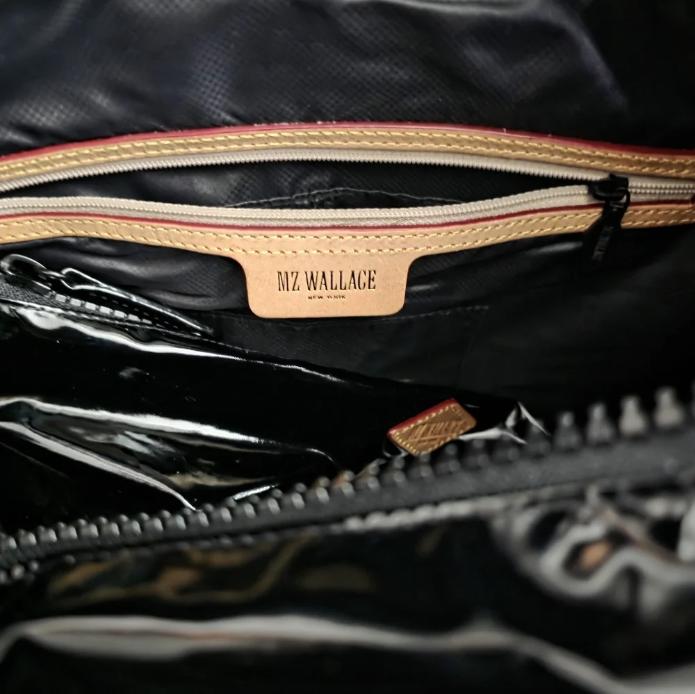 MZ Wallace Patent Woven Box Tote - Picture 4 of 5